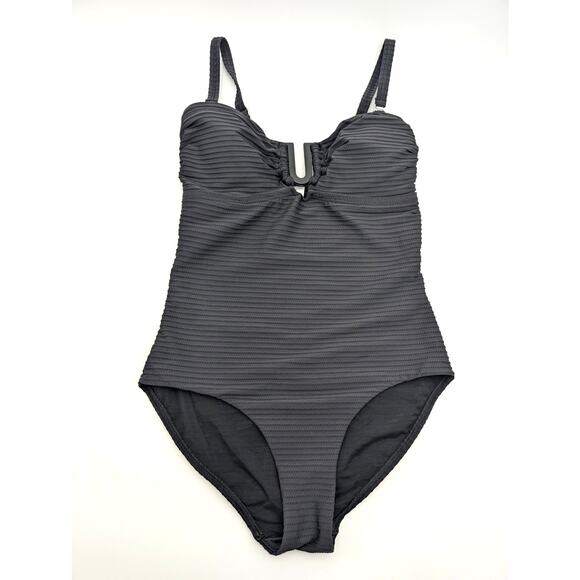 Sea Level Women's Spinnaker U Bar Bandeau One Piece Swimsuit Black Size US 8 - Picture 2 of 11